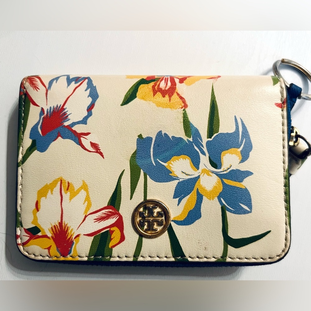 Floral Ivory Tory Burch Wallet | Designer Wallet